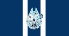Star Wars millennium falcon spaceship Custom Gaming Mat Desk 3440