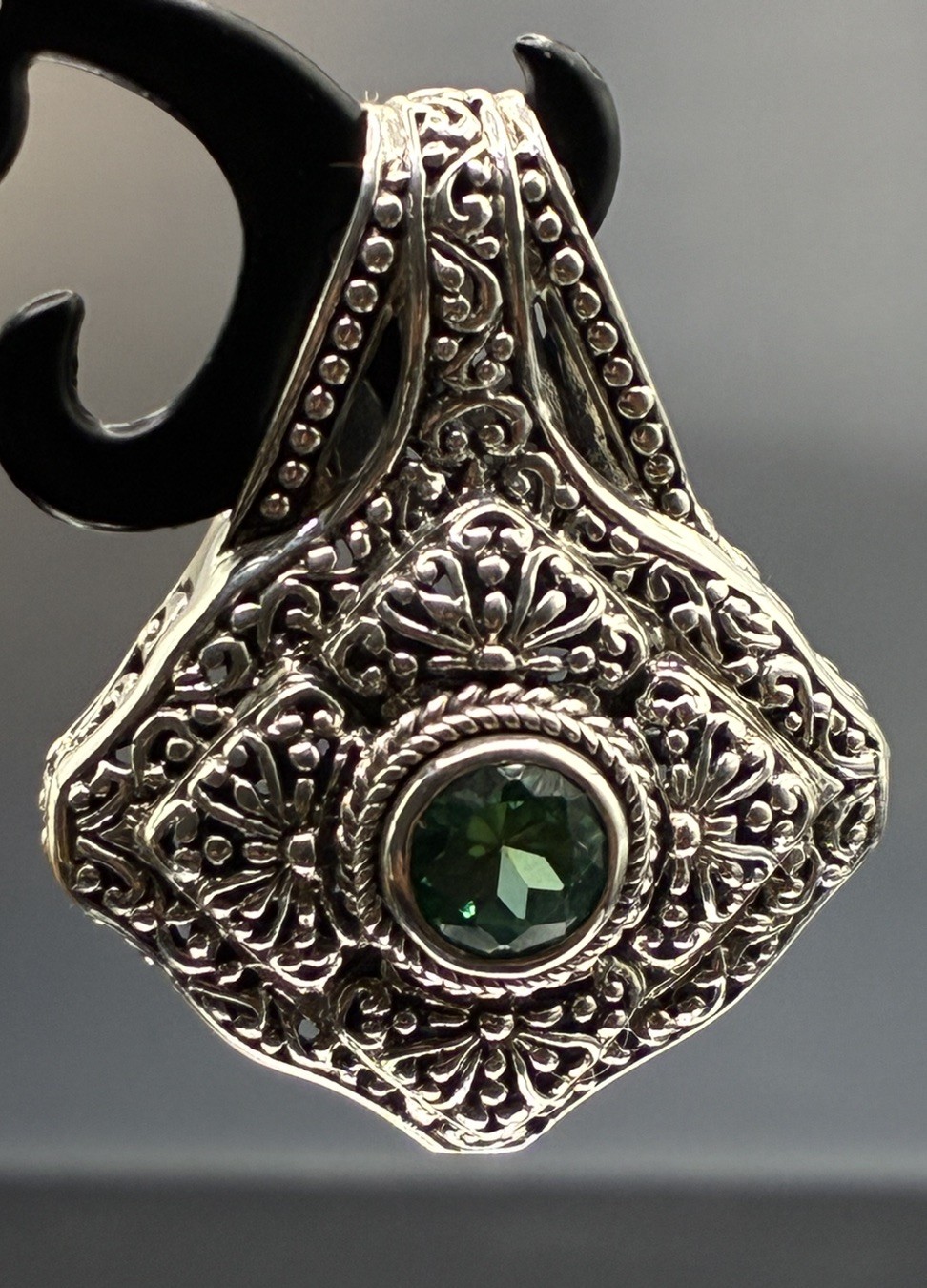 Sarda Bali Hai Mystic Topaz 925 Sterling Silver Slide Pendant