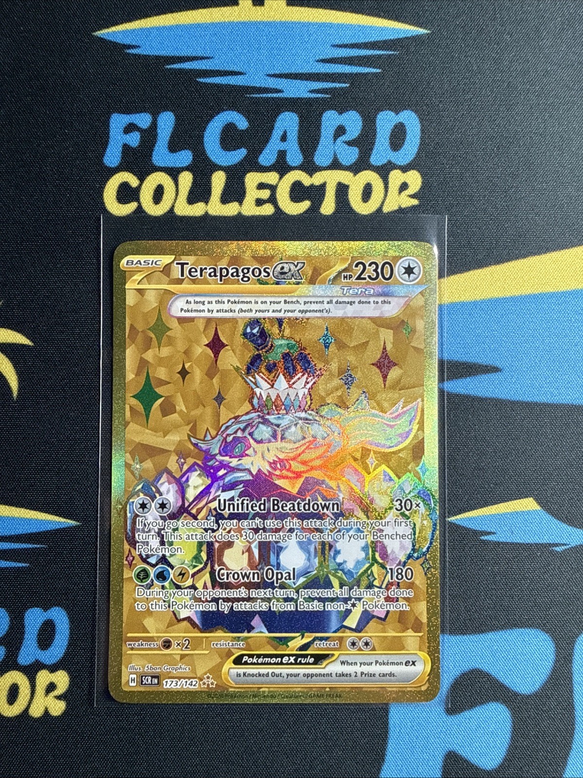 Terapagos ex Hyper Rare SV07: Stellar Crown 173/142 NM
