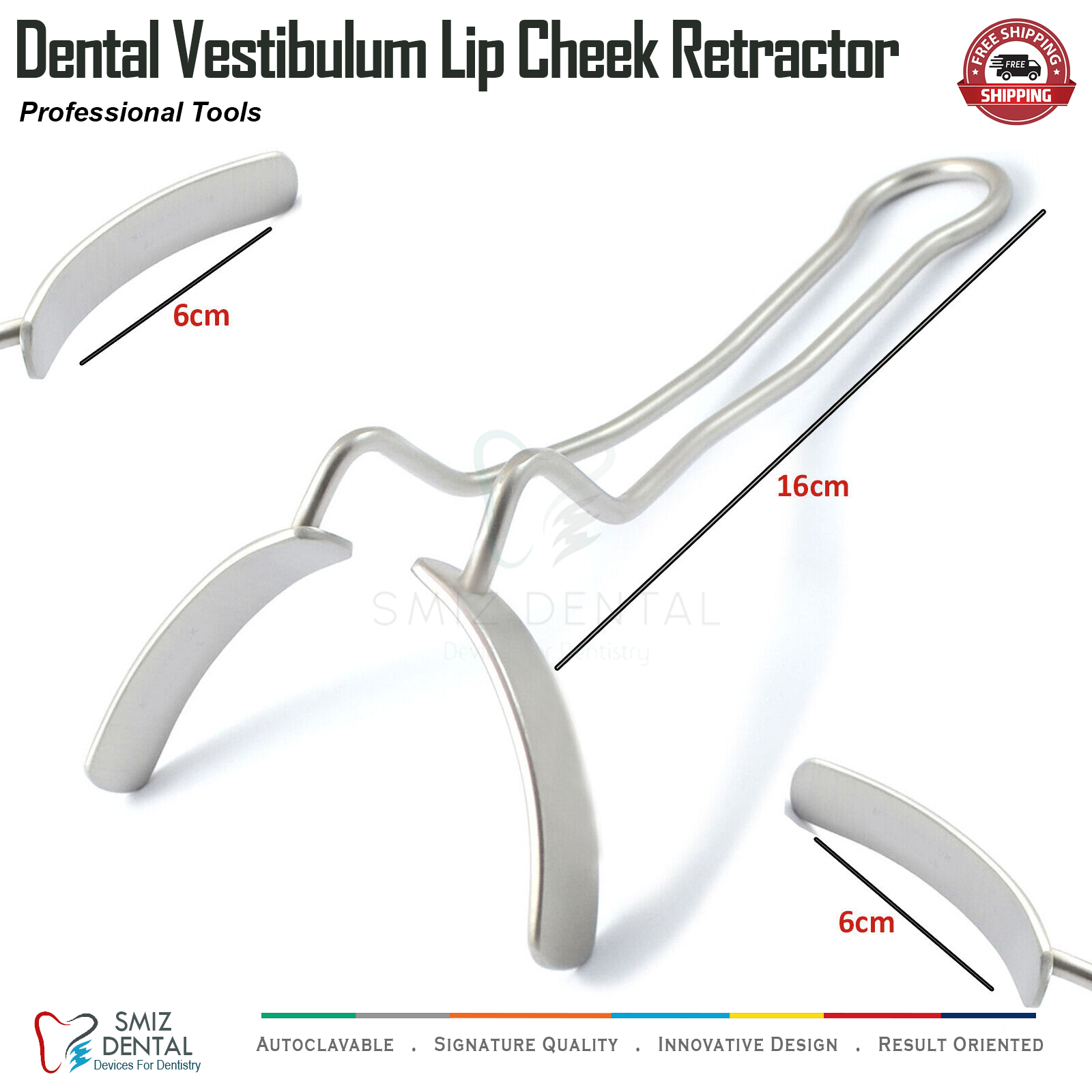 Dental Vestibulum Mouth Opener Gag Cheek Lip Retractors Surgical Oral Stainless