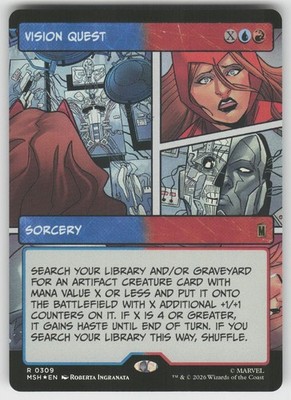 Vision Quest (Borderless) 309 Marvel Super Heroes MTG Foil NM
