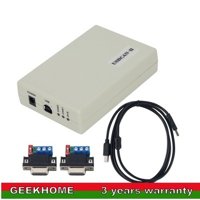 USBCAN-II USB to CAN Adapter Module CAN Box Bus Testing and Analyzing gh34
