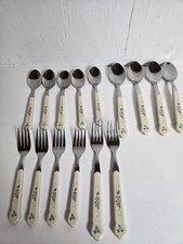 Pfaltzgraff Tea Rose Silverware Set Stainless...