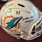 Ricky Williams Signed Full Size Replica Helmet W/ Inscription JSA COA