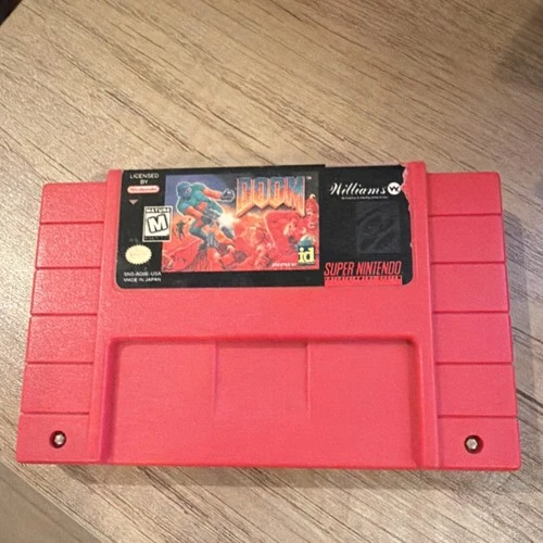 Williams Entertainment Doom Super Nintendo SNES Game Cartridge NTSC-U/C