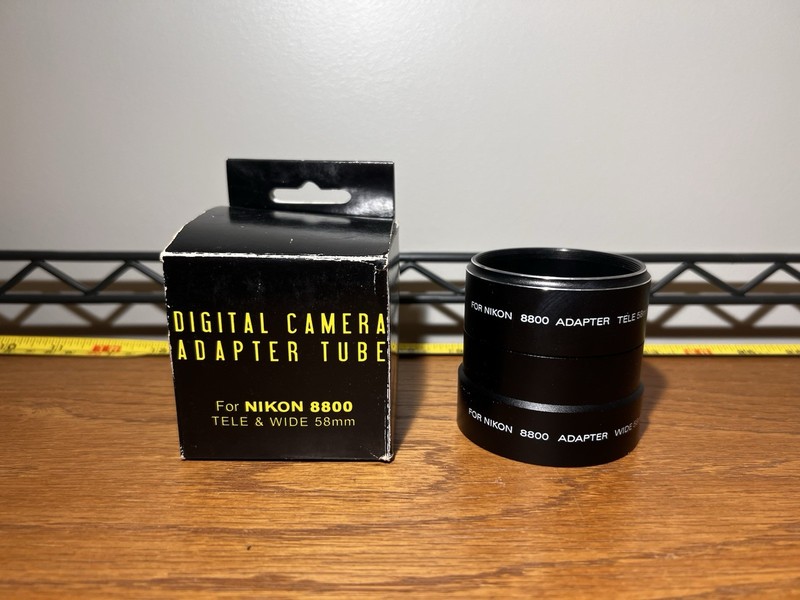 58mm Adapter Tube for Nikon 8800 Digital Camera Tele Wide