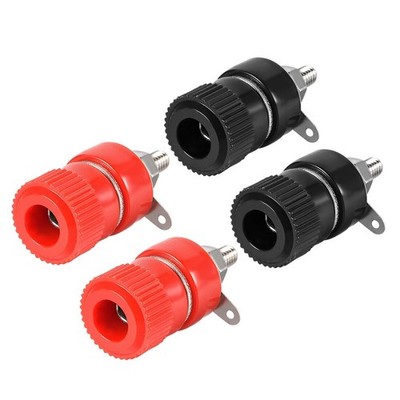 2 Pairs Binding Post Terminal Power Amplifier Connector Banana Plug Socket *wq
