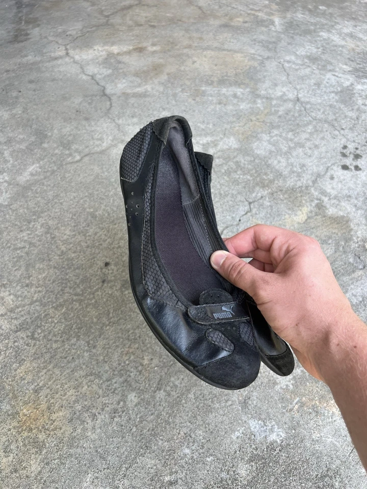 Vintage Sexy Puma Ballet Pisos Archivo Speed Cat Y2k Estilo Japonés Talla 39 Foto 3 de 4