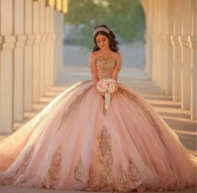 masquerade formal dresses Black Half Sleeved Masquerade Ball Gown Quinceanera Dress Prom Dress