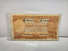 1952 Australia 10 Shilling Note - Coombs / Wilson B47