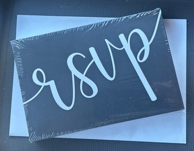 50 Pack RSVP Postcards Blank Response Card No Envelopes Needed Wedding Sealed