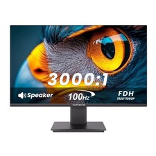 24 Inch Computer Monitor Build-in Speakers 1920 x 1080P 100Hz Home Office Mon...