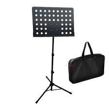 Notenstativ Notenständer Notenpult Stahl Höhenverstellbar Orchesterpult + Tasche