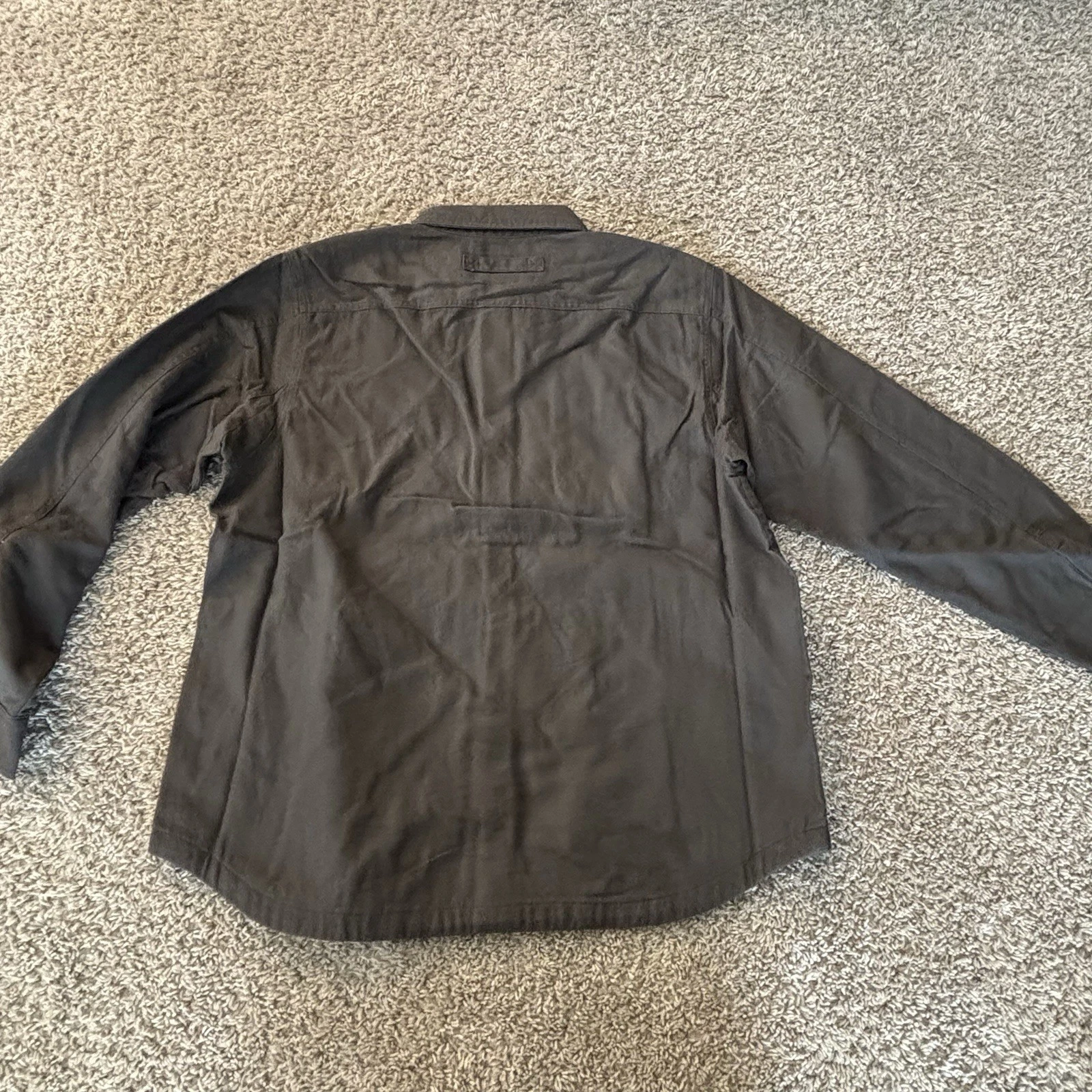 Duluth Trading Co. Jacket Mens M Black Fire Hose Flannel Lined Fit Limber - product detail image 8