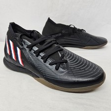 Adidas Predator Edge.3 Indoor Soccer Shoes GX0020 Black Red Blue Men's Size 9.5