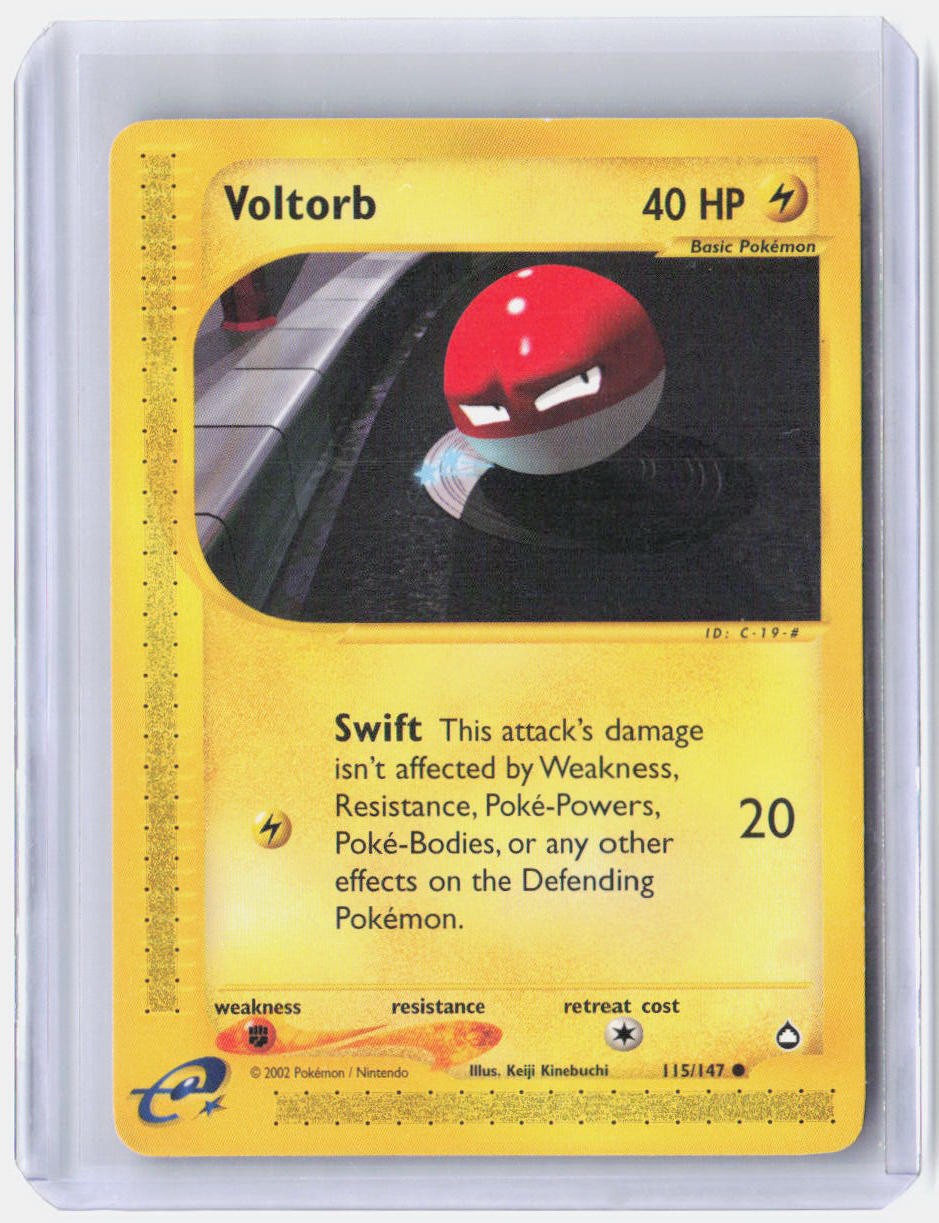 Voltorb 115 Common Aquapolis Pokemon Near Mint