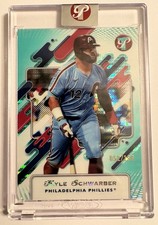 2025 Topps Pristine Kyle Schwarber Aqua Refractor 52/199 – Phillies