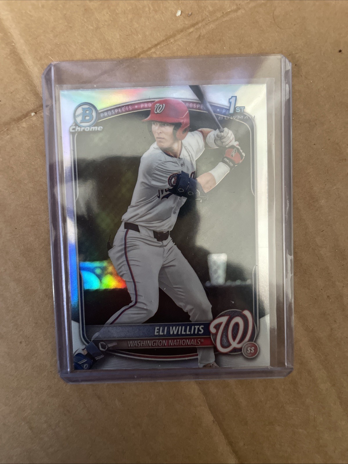 2025 Bowman Draft Eli Willits Chrome Refractor #BDC-1 Nationals
