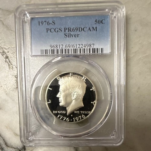 1976 Kennedy Half Dollar PCGS PR69DCAM Silver Proof 50C Coin