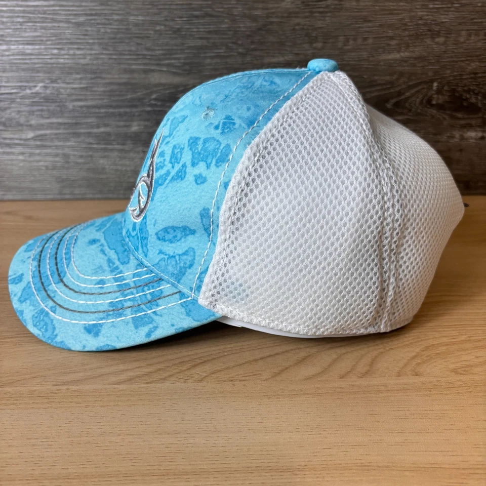 Realtree 钓鱼帽扣蓝色灰色迷彩性能可调节 — 第 4/4 张图片