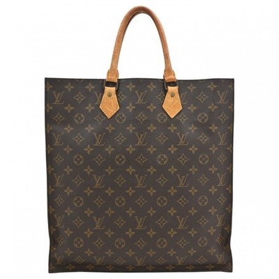 Echte LOUIS VUITTON Monogram Sac Plat Beuteltasche Tasche lv6724cc
