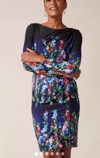 PHASE EIGHT KRIS FLORAL PLACEMENT DRESS UK 8 BRAND NEW £110- Without Tags