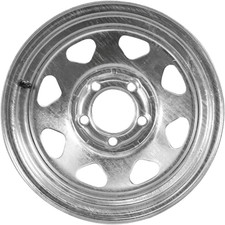 14x5.5 Trailer Wheel 5 Lug On 4.5 Galvanized Steel Spoke Trailer Rim