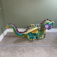 Melissa And Doug RAINBOW Dragon Plush Jumbo Sz 40   WIRED WINGS EXCELLENT COND