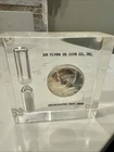 1964 Kennedy Half-Dollar Uncirculated 1st Issue Sealed Lucite Paperweight Silver