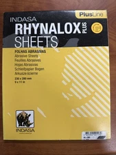 Indasa Rhynalox PlusLine 3A Sanding Sheets 9x11, 50/sleeve, 360 Grit