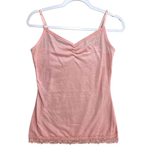 Y2k Lace Tank Top Cottagecore Cami Shirt Fairycore Whimsigoth Fairy Grunge Pink