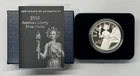 2016 W US Mint Liberty Silver Proof Medal OGP Box & COA