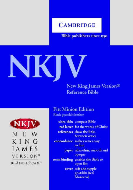 NKJV Pitt Minion Reference Bible, Black Goatskin Leather, Red-letter Text, NK446 - Image 2