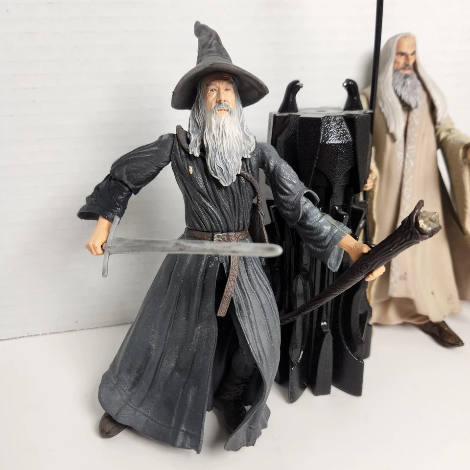 Toy Biz El Señor de los Anillos lote de 3 figuras de acción con Grandolf y Saruman Foto 2 de 4