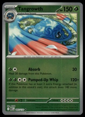 Tangrowth Reverse Holo Uncommon ME01: Mega Evolution 007/132 NM