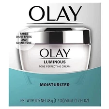 Olay Dark Spot Corrector, Luminous Tone Perfecting Cream Face Moisturizer 1.7oz