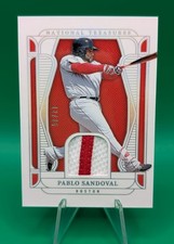 Pablo Sandoval 2025 Panini National Treasures Material Jersey Holo Silver #/25