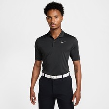 55 Nike Men's Striped Dri FIT Golf Polo -FZ5647060-Anthracite Black-Medium-New
