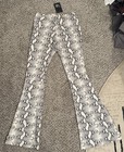 Peach Love California Bell Bottom Flare Snake Print Size Small NWT — photo 2