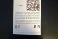 France Museum Postal FDC 46-77 Detail the Sabines To Louvre 0,80 +1F Lille 1977