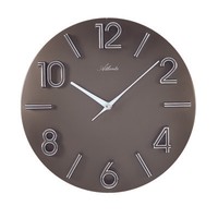 Atlanta 4397/3 Wanduhr Quarz Analog Braun Rund