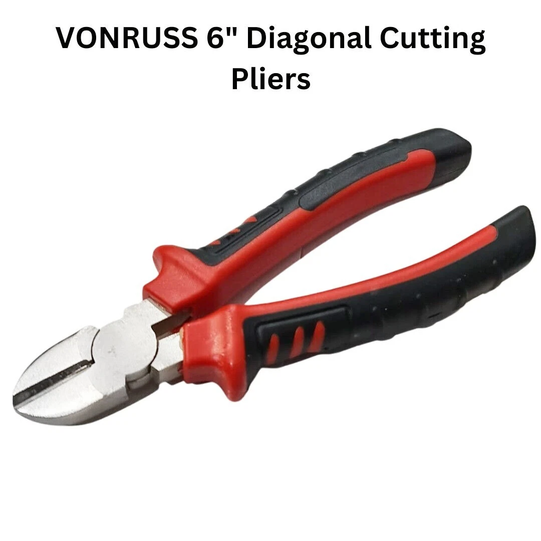 VONRUSS 6 Heavy Duty Diagonal Cutting Pliers Side Cutters Wire Cable Snips