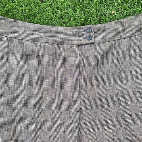 Anne Klein Stretch Woman Grey Plaid Dress Slacks Pants Plus Sz 20 Classic Work - Picture 5 of 14
