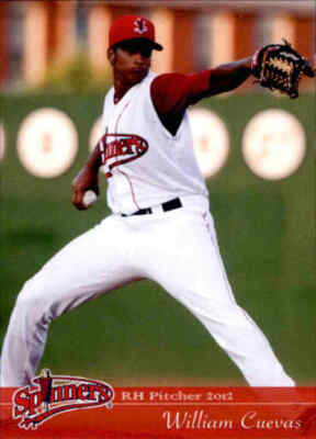 2012 Lowell Spinners Grandstand 6 William Cuevas Caracas Venezuela Baseball Card