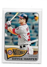 2014 Topps Heritage Bryce Harper Action Variation Card #400 NM-MT Condition