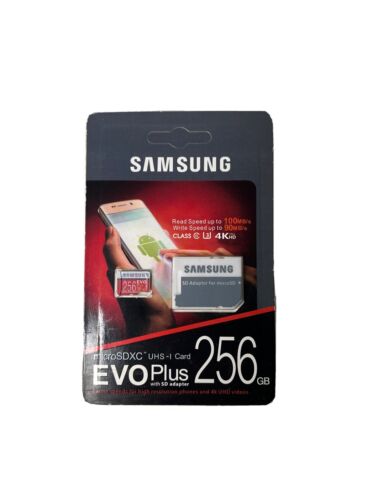 Samsung MB-MC256DAEU EVO Plus Micro SDHC UHS-1 256GB Memory Card with SD Adapter - Picture 1 of 4