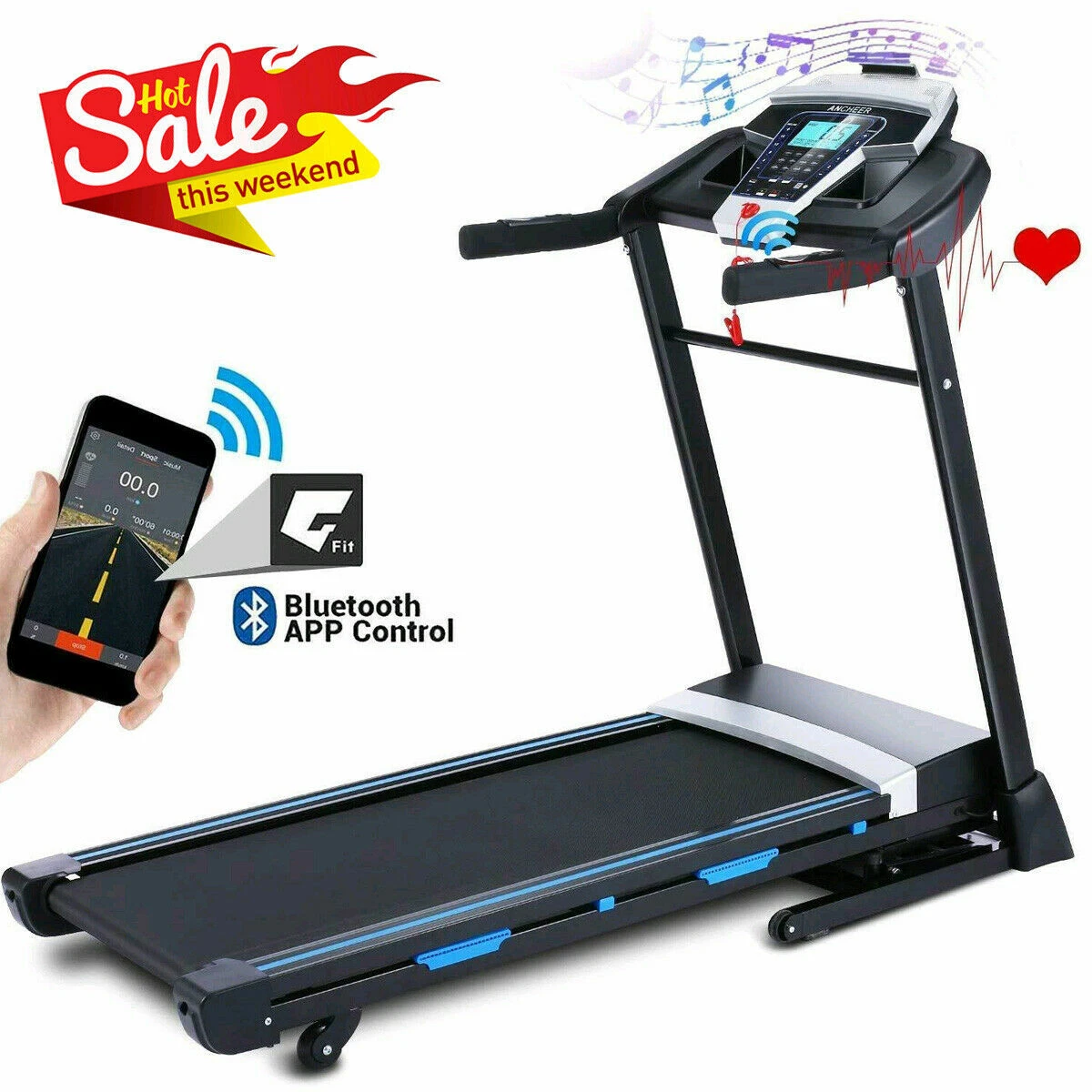 3.25 hp portable folding electric treadmill new arrivals