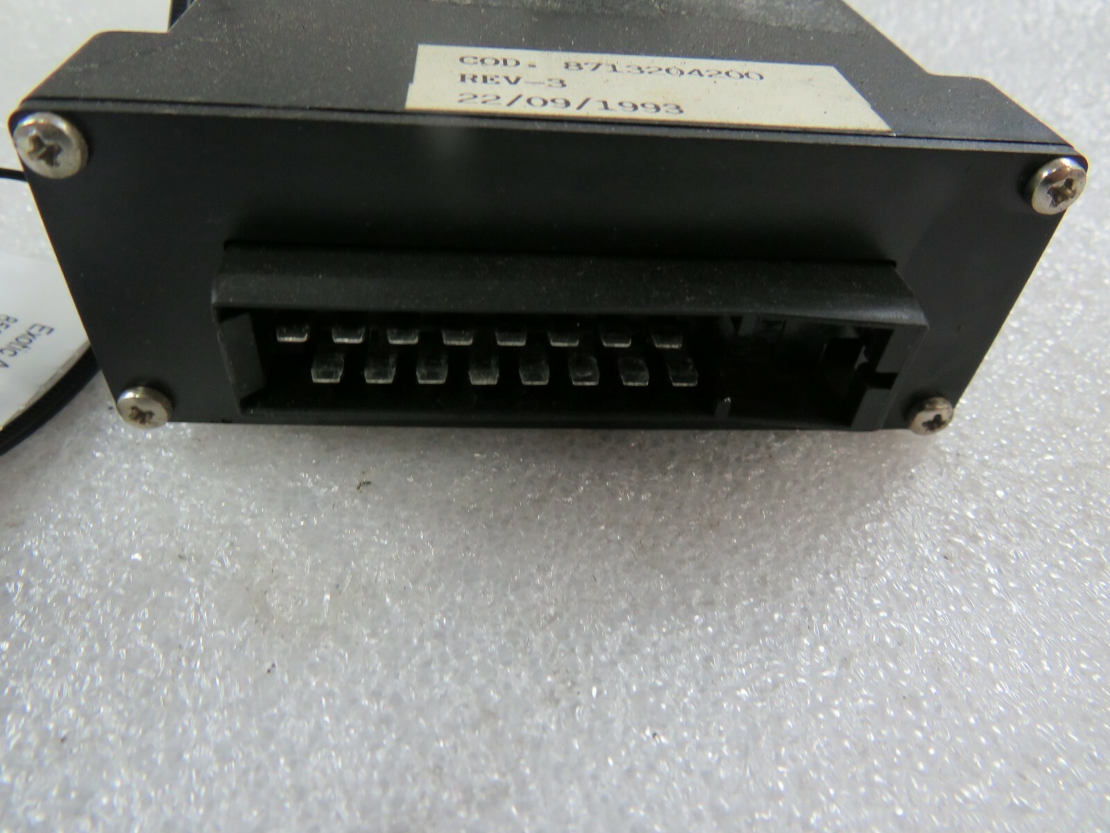 Ferrari 348, Seat Belts Passive ECU Module, Used, P/N 65779400
