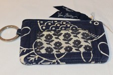 Vera Bradley Zip ID Case in Retired Twirly Birds Navy Pattern