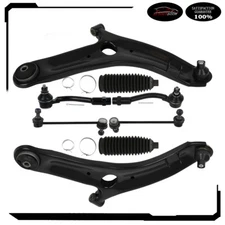 8Pcs Front Sway Bar Tie Rod End Control Arm w Ball Joints For 2010-2013 Kia Soul